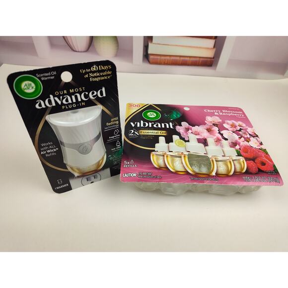 Airwick Plug In Scented Oil Warmer with 5 Refills - Picture 1 of 5
